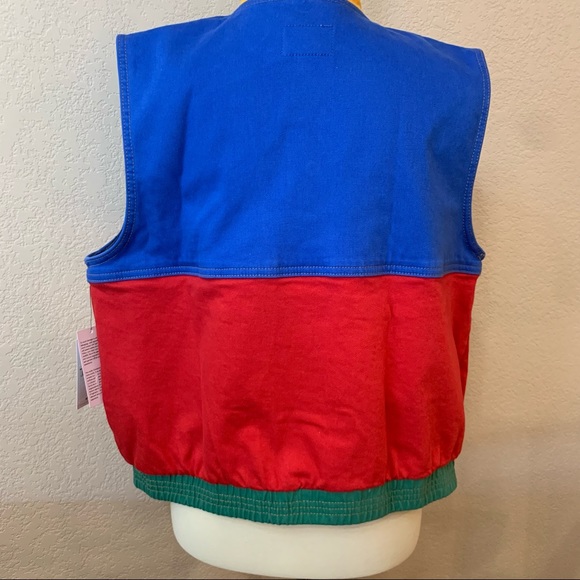 GUESS x J BALVIN Colorblocked Denim Vest L NWT - Picture 8 of 15